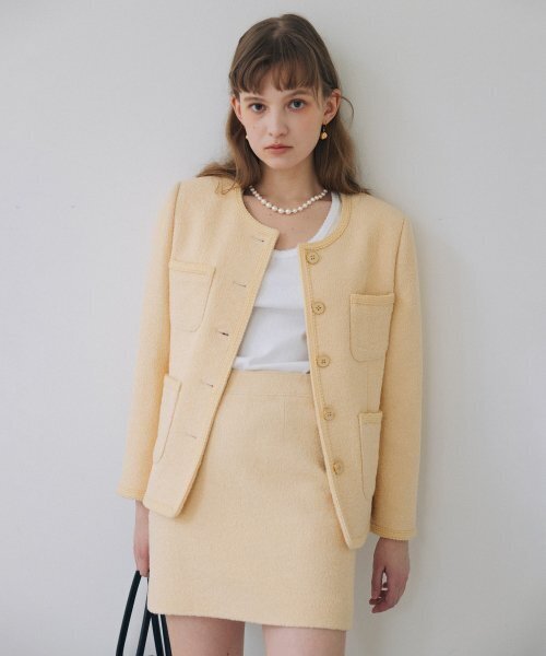 TTUDEMENT(トュードメント)の「BOUCLE TWEED JACKET BUTTER(その他アウター・レディース・その他・MEDIUM)」の4枚目の写真