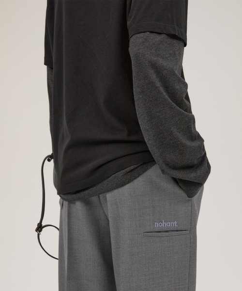 NOHANT（ノアン）の「レイヤードTシャツセット ブラック（Tシャツ/カットソー・レディース・ブラック・SMALL/MEDIUM/LARGE）」の8枚目の写真