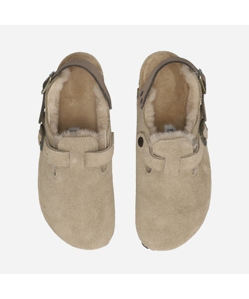 BIRKENSTOCK（ビルケンシュトック）の「BIRKENSTOCK TOKIO SHEARLING SUEDE LEATHER -NARROW- / ビルケンシュトック トキオ シアリング スエードレザー ナローフィット / 1028349（スニーカー・レディース・ベージュ・36/37/38/39/35）」の2枚目の写真