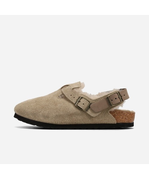 BIRKENSTOCK（ビルケンシュトック）の「BIRKENSTOCK TOKIO SHEARLING SUEDE LEATHER -NARROW- / ビルケンシュトック トキオ シアリング スエードレザー ナローフィット / 1028349（スニーカー・レディース・ベージュ・36/37/38/39/35）」の4枚目の写真