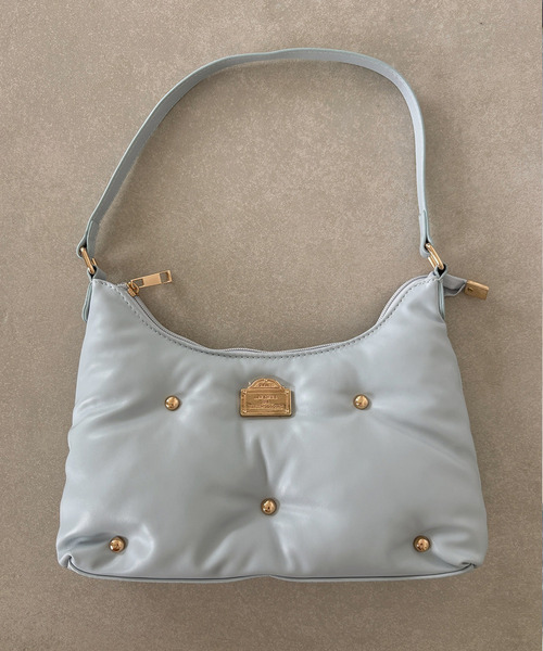 my twilight（マイトワイライト）の「mytwilight PARISモチーフ パフィーバッグ（ハンドバッグ・レディース・アイボリー/ブラック/ライトブルー・FREE）」の4枚目の写真