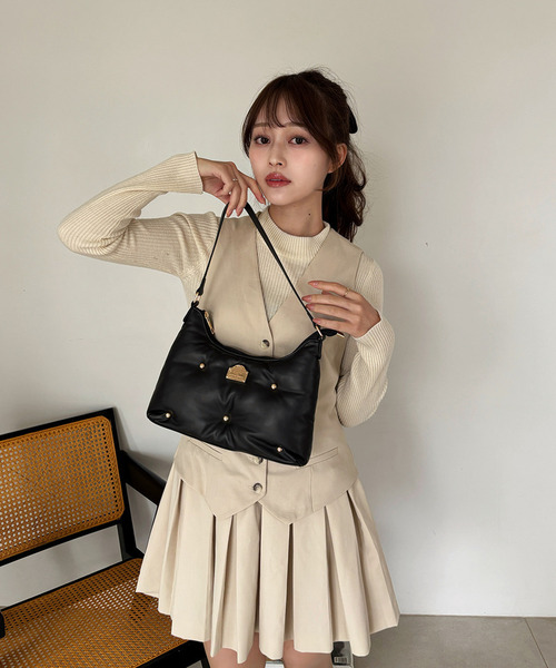 my twilight（マイトワイライト）の「mytwilight PARISモチーフ パフィーバッグ（ハンドバッグ・レディース・アイボリー/ブラック/ライトブルー・FREE）」の10枚目の写真