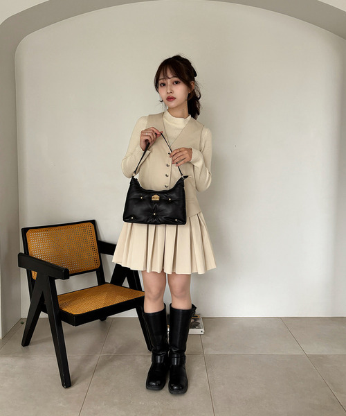 my twilight（マイトワイライト）の「mytwilight PARISモチーフ パフィーバッグ（ハンドバッグ・レディース・アイボリー/ブラック/ライトブルー・FREE）」の15枚目の写真