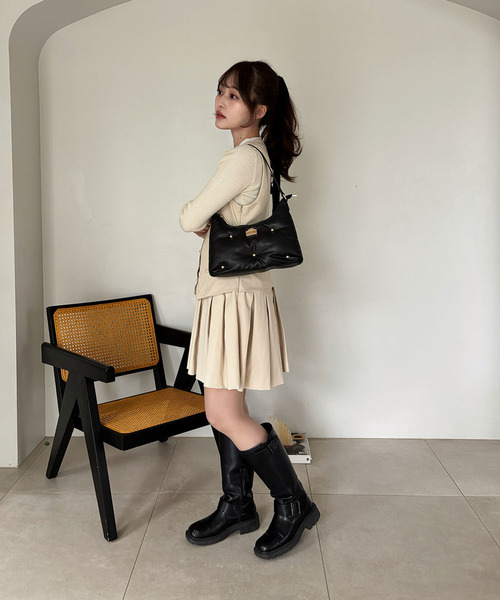 my twilight（マイトワイライト）の「mytwilight PARISモチーフ パフィーバッグ（ハンドバッグ・レディース・アイボリー/ブラック/ライトブルー・FREE）」の17枚目の写真