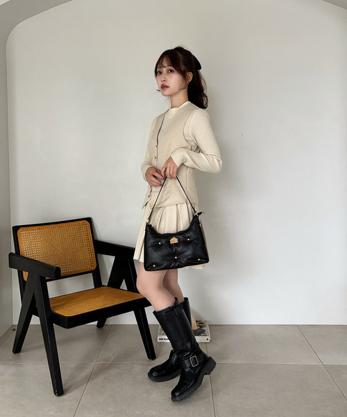 my twilight（マイトワイライト）の「mytwilight PARISモチーフ パフィーバッグ（ハンドバッグ・レディース・アイボリー/ブラック/ライトブルー・FREE）」の18枚目の写真