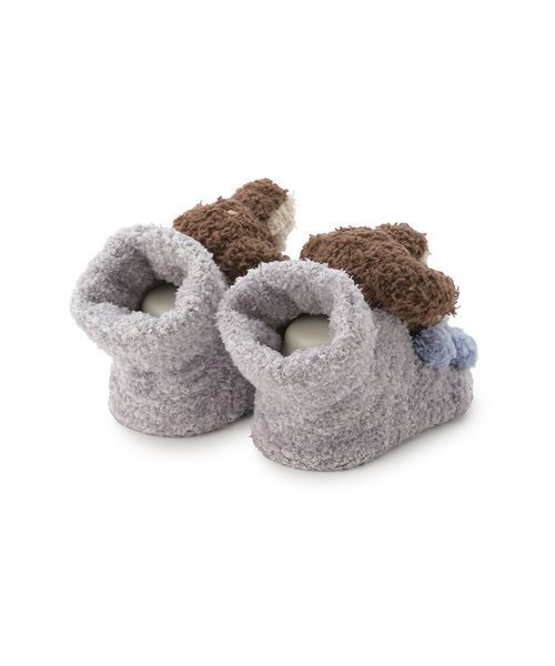 gelato pique(ジェラートピケ)の「【BABY】ベビモコダックスフンドソックス(ベビーシューズ/ベビーソックス・キッズ・グレー/ピンク・7)」の4枚目の写真