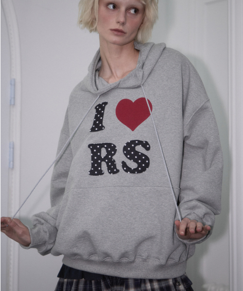 ROSEFRANTZ（ロゼフランツ）の「Dot Heart Hoodie [Gray]（パーカー・レディース・アッシュグレー・OS）」の5枚目の写真