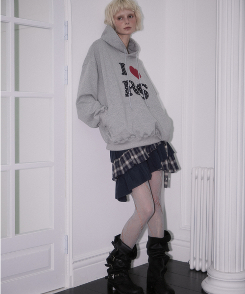 ROSEFRANTZ（ロゼフランツ）の「Dot Heart Hoodie [Gray]（パーカー・レディース・アッシュグレー・OS）」の7枚目の写真