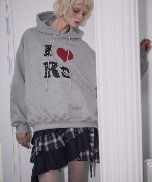 ROSEFRANTZ（ロゼフランツ）の「Dot Heart Hoodie [Gray]（パーカー・レディース・アッシュグレー・OS）」の8枚目の写真