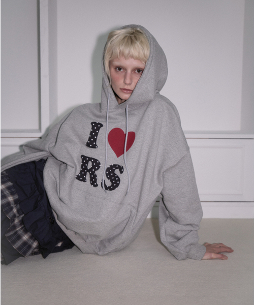 ROSEFRANTZ（ロゼフランツ）の「Dot Heart Hoodie [Gray]（パーカー・レディース・アッシュグレー・OS）」の13枚目の写真