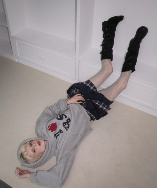 ROSEFRANTZ（ロゼフランツ）の「Dot Heart Hoodie [Gray]（パーカー・レディース・アッシュグレー・OS）」の14枚目の写真