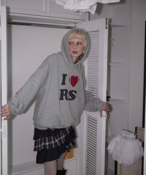 ROSEFRANTZ（ロゼフランツ）の「Dot Heart Hoodie [Gray]（パーカー・レディース・アッシュグレー・OS）」の17枚目の写真