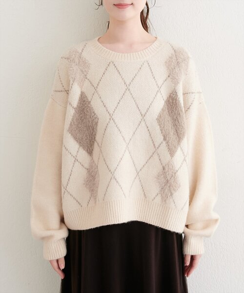 natural couture（ナチュラルクチュール）の「フェザーアーガイルゆる