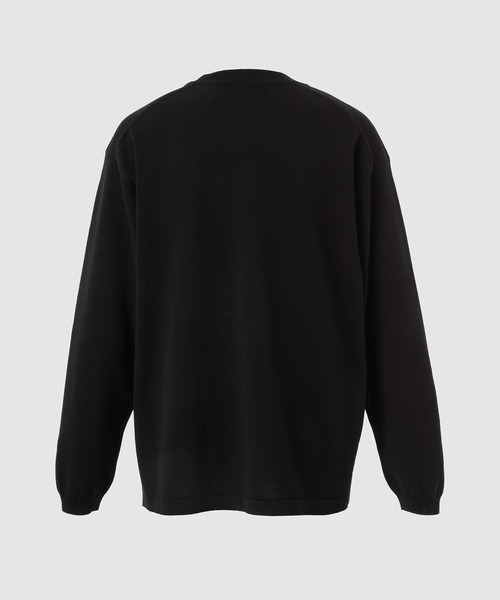 COMME des GARCONS HOMME(コム デ ギャルソン・オム)の「COTTON WOOL OVERSIZE KNIT(ニット/セーター・メンズ・ブラック/ネイビー・L/M/S)」の3枚目の写真