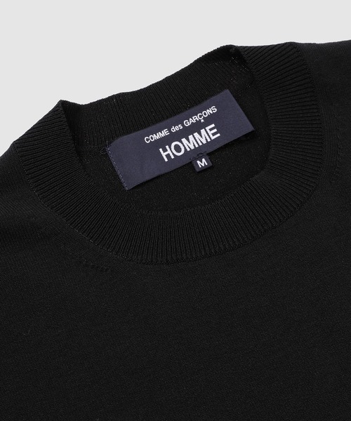 COMME des GARCONS HOMME(コム デ ギャルソン・オム)の「COTTON WOOL OVERSIZE KNIT(ニット/セーター・メンズ・ブラック/ネイビー・L/M/S)」の4枚目の写真