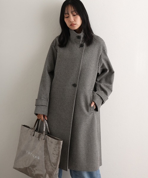 ElegChic(エレグシック)の「フェイクウールコート(チェスターコート・レディース・グレー系その他2/ダークグレー/ボルドー/グレー系その他・M/L)」の1枚目の写真
