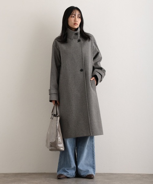 ElegChic(エレグシック)の「フェイクウールコート(チェスターコート・レディース・グレー系その他2/ダークグレー/ボルドー/グレー系その他・M/L)」の6枚目の写真