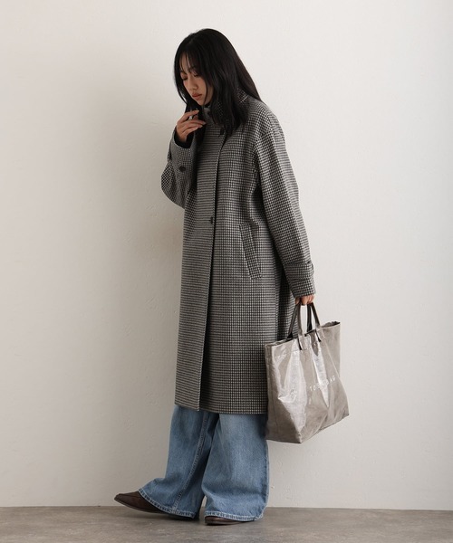 ElegChic(エレグシック)の「フェイクウールコート(チェスターコート・レディース・グレー系その他2/ダークグレー/ボルドー/グレー系その他・M/L)」の5枚目の写真