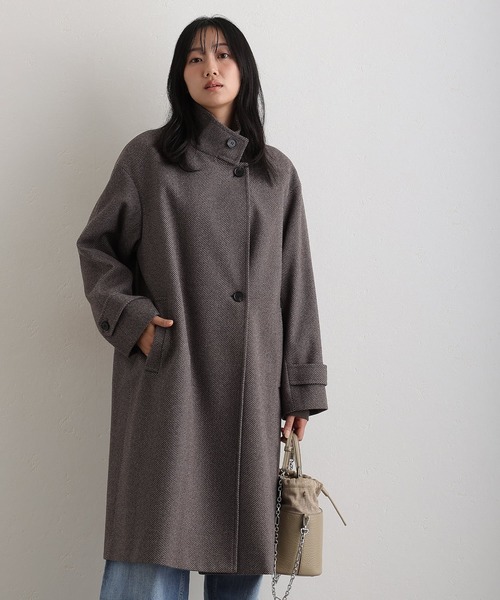 ElegChic(エレグシック)の「フェイクウールコート(チェスターコート・レディース・グレー系その他2/ダークグレー/ボルドー/グレー系その他・M/L)」の20枚目の写真