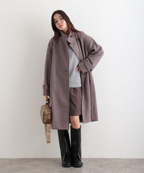 ElegChic(エレグシック)の「フェイクウールコート(チェスターコート・レディース・グレー系その他2/ダークグレー/ボルドー/グレー系その他・M/L)」の18枚目の写真