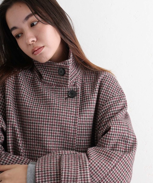 ElegChic(エレグシック)の「フェイクウールコート(チェスターコート・レディース・グレー系その他2/ダークグレー/ボルドー/グレー系その他・M/L)」の17枚目の写真