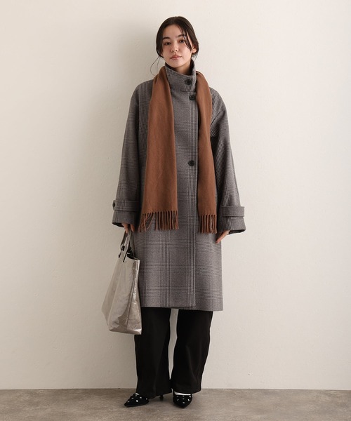 ElegChic(エレグシック)の「フェイクウールコート(チェスターコート・レディース・グレー系その他2/ダークグレー/ボルドー/グレー系その他・M/L)」の14枚目の写真