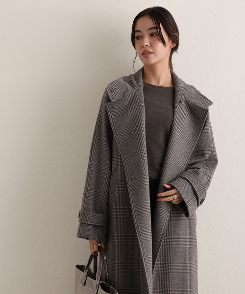 ElegChic(エレグシック)の「フェイクウールコート(チェスターコート・レディース・グレー系その他2/ダークグレー/ボルドー/グレー系その他・M/L)」の13枚目の写真