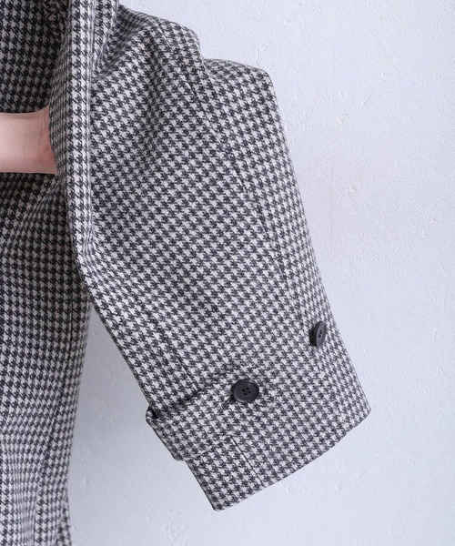 ElegChic(エレグシック)の「フェイクウールコート(チェスターコート・レディース・グレー系その他2/ダークグレー/ボルドー/グレー系その他・M/L)」の9枚目の写真