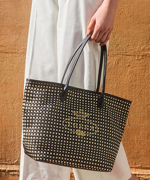TOCCA(トッカ)の「TO THE SUNLIGHT BAG かごバッグ(かごバッグ・レディース・アイボリー系/ブラック系5/ブラック系・F)」の2枚目の写真