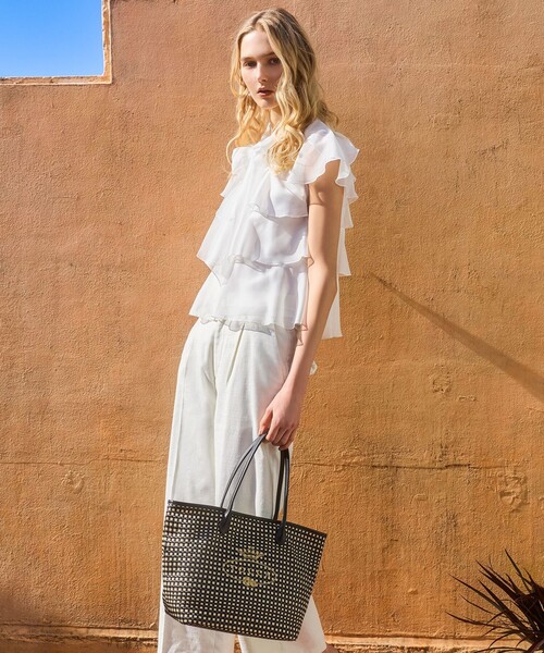 TOCCA(トッカ)の「TO THE SUNLIGHT BAG かごバッグ(かごバッグ・レディース・アイボリー系/ブラック系5/ブラック系・F)」の5枚目の写真