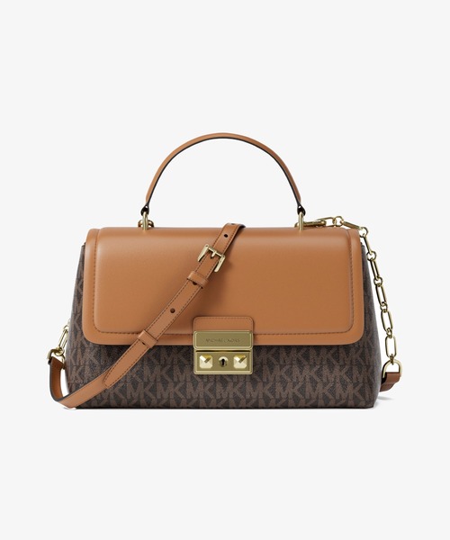 MICHAEL KORS(マイケルコース)の「TRIBECA サッチェル エクストラスモール - MKシグネチャー(ハンドバッグ・レディース・ブラウン系その他・FREE)」の1枚目の写真