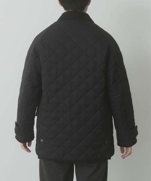 ITEMS URBANRESEARCH（アイテムズ アーバンリサーチ）の「襟コーデュロイ 中綿キルティングジャケット（ダウンジャケット/コート・メンズ・ブラック系その他/ブルー系その他/ネイビー/ブラック・LARGE/MEDIUM）」の16枚目の写真