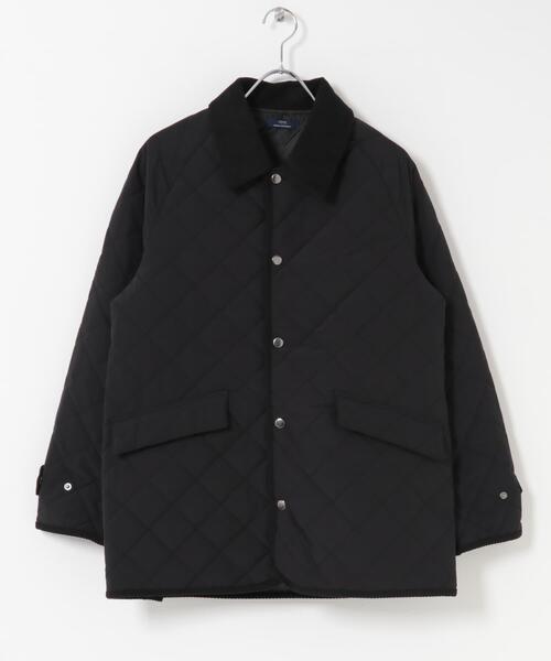 ITEMS URBANRESEARCH（アイテムズ アーバンリサーチ）の「襟コーデュロイ 中綿キルティングジャケット（ダウンジャケット/コート・メンズ・ブラック系その他/ブルー系その他/ネイビー/ブラック・LARGE/MEDIUM）」の17枚目の写真