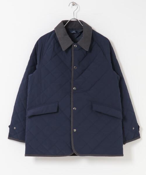 ITEMS URBANRESEARCH（アイテムズ アーバンリサーチ）の「襟コーデュロイ 中綿キルティングジャケット（ダウンジャケット/コート・メンズ・ブラック系その他/ブルー系その他/ネイビー/ブラック・LARGE/MEDIUM）」の22枚目の写真