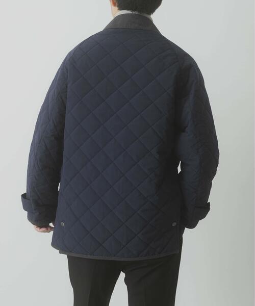 セール】襟コーデュロイ 中綿キルティングジャケット（ダウン