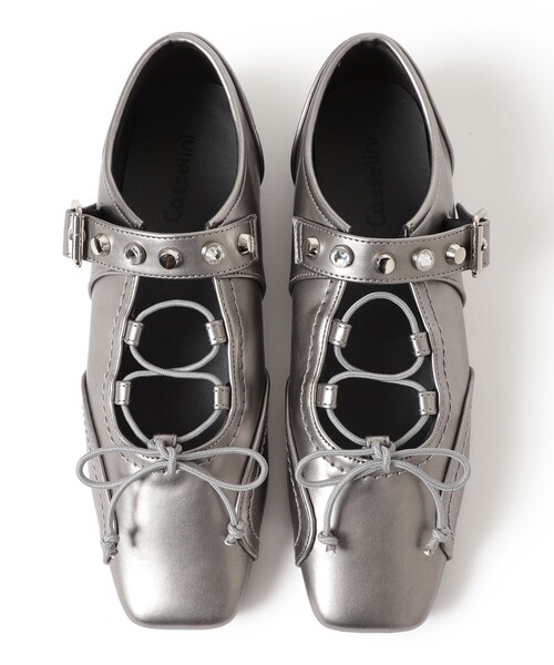 Ray BEAMS（レイビームス）の「Casselini / レースアップ スニーカー（スニーカー・レディース・ブラック/ブラック系その他4・24.5cm/24.0cm/23.5cm/23㎝）」の4枚目の写真