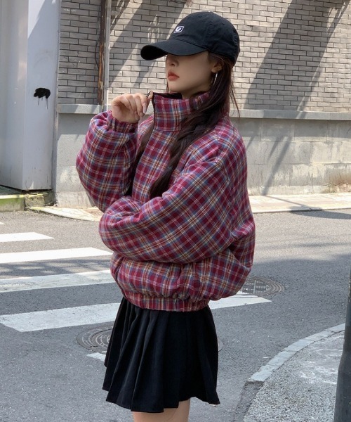 Ritzy(リッツィー)の「2WAY 無地&チェックリバーシブル エコダウンジャケット(ダウンジャケット/コート・レディース・ネイビー/ブラック・L/M)」の20枚目の写真