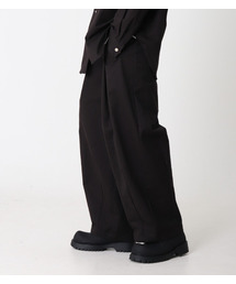 BUTTON SEOUL（ボタンソウル）の「ピンタックワイドバルーンチノパンツ（ブラック）（その他パンツ）」