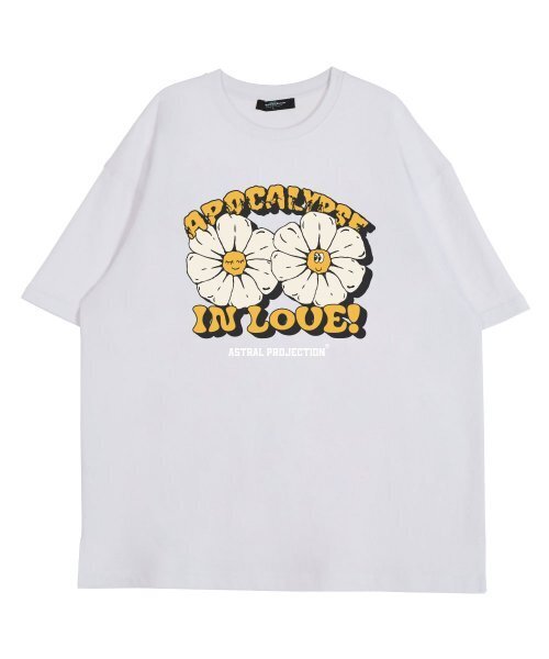 ASTRAL PROJECTION（アストラルプロジェクション）の「アポカリプスデイジー ラウンドネック 15番手綿 半袖Tシャツ_ホワイト（Tシャツ/カットソー・レディース・その他・LARGE/X-LARGE）」の2枚目の写真