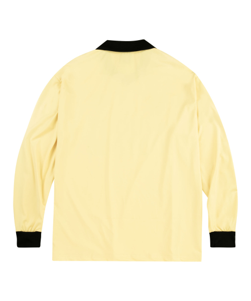 MOO(エムオーオー)の「本トラックロングスリーブフットボールジャージ - イエロー(Tシャツ/カットソー・レディース・その他・MEDIUM/LARGE)」の2枚目の写真