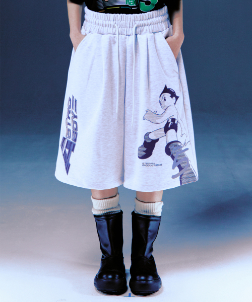 MAINBOOTH（メインブース）の「[アトム] マハ5 スウェットショーツ（クラウドグレー）（その他パンツ・レディース・その他・3/2/1）」の6枚目の写真