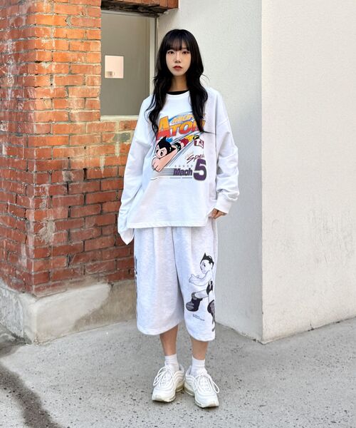 MAINBOOTH（メインブース）の「[アトム] マハ5 スウェットショーツ（クラウドグレー）（その他パンツ・レディース・その他・3/2/1）」の16枚目の写真