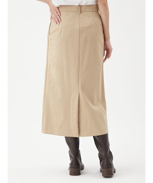 Mila Owen(ミラオーウェン)の「【セットアップ対応】スウェードアシメストレートスカート(スカート・レディース・ベージュ/ミント/キャメル・1/0)」の7枚目の写真