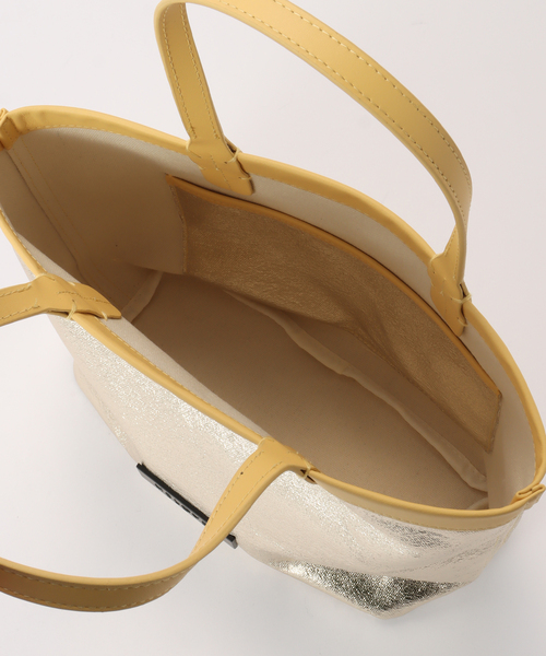 HELOYSE（エロイーズ）の「HELOYSE/エロイーズ plume tote S（トートバッグ・レディース・ゴールド/ブラック・FREE）」の7枚目の写真