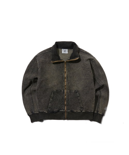 PENFIELD（ペンフィールド）の「[TRAILWEAR] ウィメンズフェイデッドインディゴクロップカラー フルジップブラウン_FR1KJ02F（スウェット・レディース・ブラウン・MEDIUM/SMALL）」の2枚目の写真