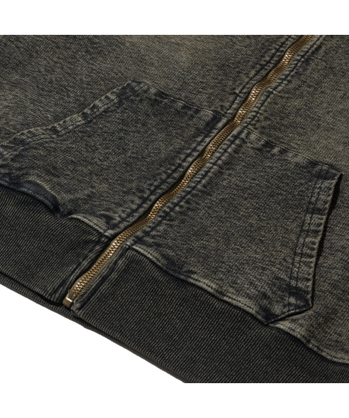 PENFIELD（ペンフィールド）の「[TRAILWEAR] ウィメンズフェイデッドインディゴクロップカラー フルジップブラウン_FR1KJ02F（スウェット・レディース・ブラウン・MEDIUM/SMALL）」の6枚目の写真