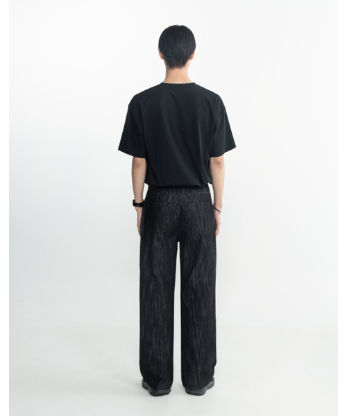 WORK ON BODY OFF（ワークオンボディオフ）の「エデンスラブセミワイドデニムパンツ[ブラック]（デニムパンツ・メンズ・ブラック・LARGE/X-LARGE/XX-LARGE）」の9枚目の写真