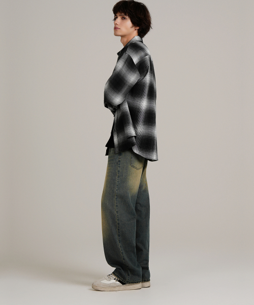 LXT(エルエックスティー)の「ワイドシロスパンウォッシュドデニムパンツ【サンドブルー】(デニムパンツ・レディース・その他・SMALL/MEDIUM/LARGE/X-LARGE/XX-LARGE/XXX-LARGE)」の5枚目の写真