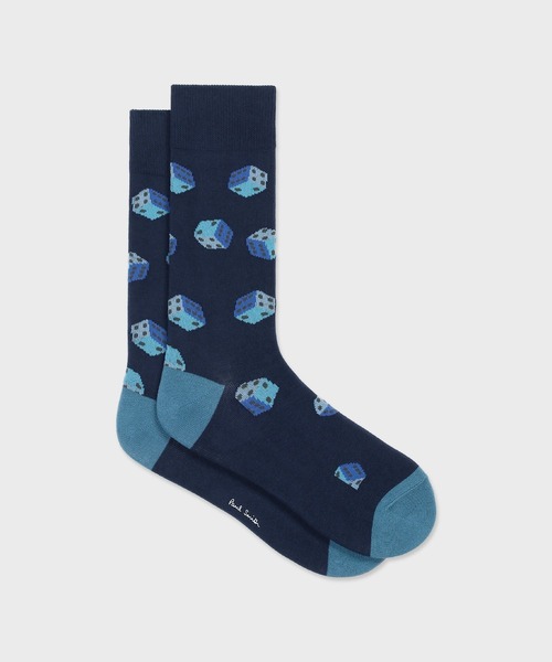 Paul Smith(ポールスミス)の「“Dice Pattern” ソックス【160617 CS】(ソックス/靴下・メンズ・ブラック/グリーン/ネイビー・25-27)」の3枚目の写真