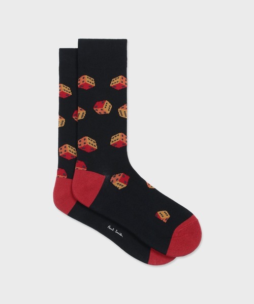 Paul Smith(ポールスミス)の「“Dice Pattern” ソックス【160617 CS】(ソックス/靴下・メンズ・ブラック/グリーン/ネイビー・25-27)」の2枚目の写真